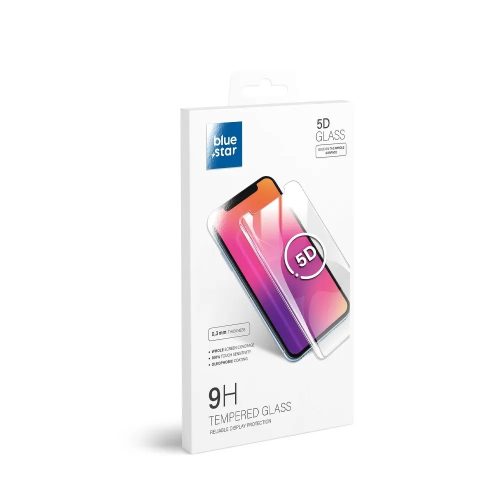 Blue Star iPhone X/Xs/11 Pro 5D Full Cuver teljes kijelzős edzett üvegfólia (tempered glass), 9H keménységű, fekete