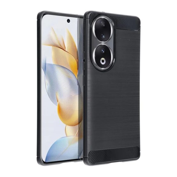 Carbon Case Flexible Honor 90 5G hátlap, tok, fekete