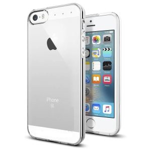 iPhone 5/5S/SE Extra Slim 0.3mm szilikon hátlap, tok, átlátszó