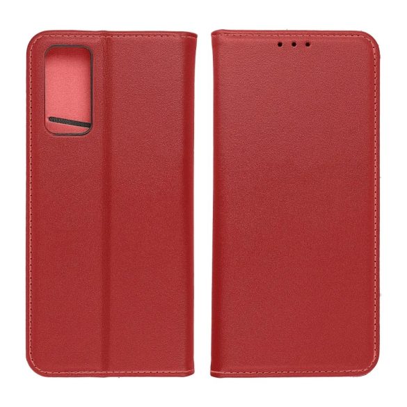 Genuine Leather Smart Pro iPhone 11 eredeti bőr oldalra nyíló tok, piros