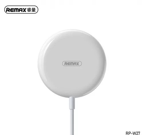 Remax RP-W27 Qi Wireless Charger, univerzális vezeték nélküli töltő,15W, fehér