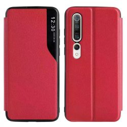   Eco Leather View Case 2 Samsung Galaxy A53 5G oldalra nyíló tok, piros