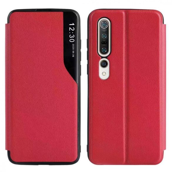 Eco Leather View Case 2 Samsung Galaxy A53 5G oldalra nyíló tok, piros