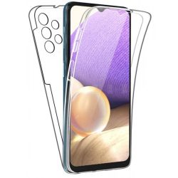   Full Cover 360° Samsung Galaxy A13 4G 2 részes szilikon elő és hátlap, tok, átlátszó