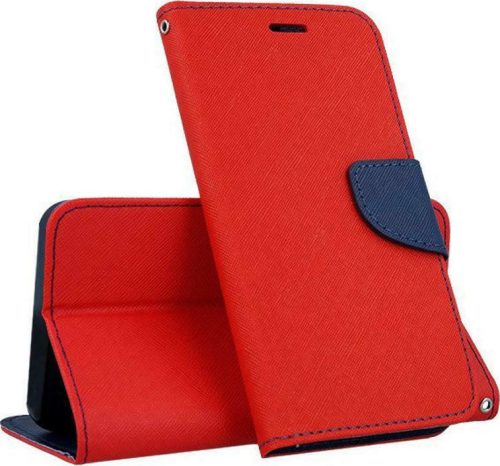 Smart Fancy Xiaomi Redmi 13C/Poco C65 nyíló tok, piros-kék