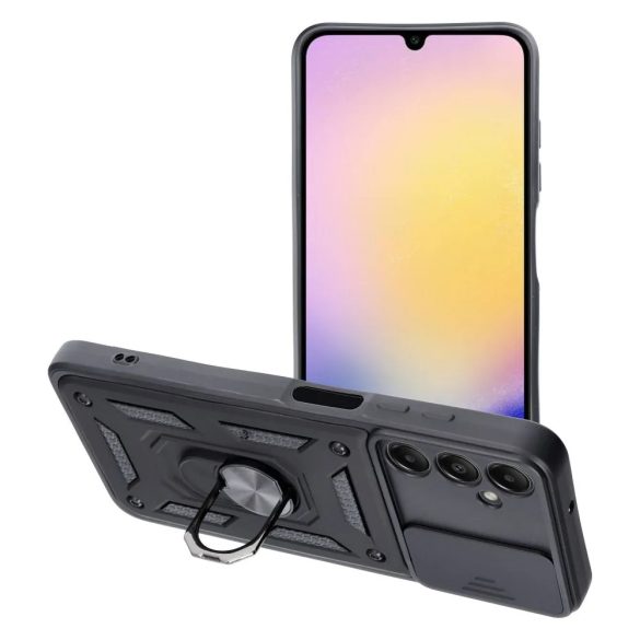 Slide Camera Armor Case Samsung Galaxy A15 5G ütésálló hátlap, tok, fekete