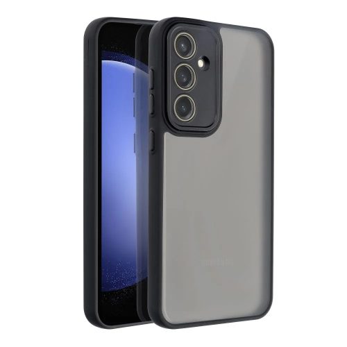 Variete Case Samsung Galaxy A35 hátlap, tok, átlátszó-fekete