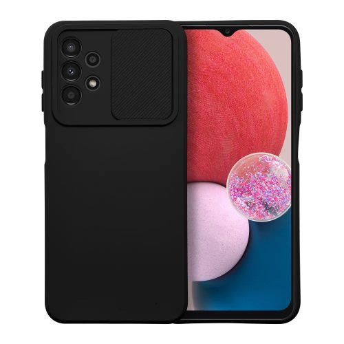 Slide Case Samsung Galaxy A13 4G szilikon hátlap, tok, fekete