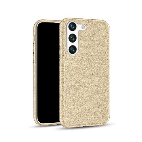 Glitter 3in1 Case Samsung Galaxy S23 hátlap, tok arany