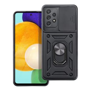 Slide Camera Armor Case Samsung Galaxy A52 4G/A52 5G/A52S ütésálló hátlap, tok, fekete