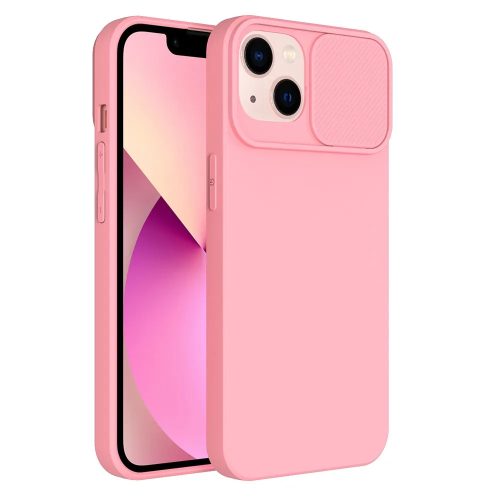 Slide Case iPhone 11 szilikon hátlap, tok, világos rózsaszín