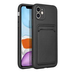   Card Case Silicone Samsung Galaxy A54 5G hátlap, tok, fekete