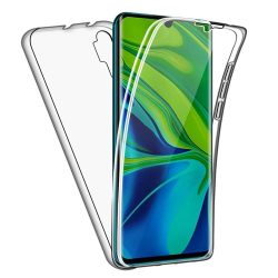   Full Cover 360° Xiaomi Redmi 9T 2 részes szilikon elő és hátlap, tok, átlátszó