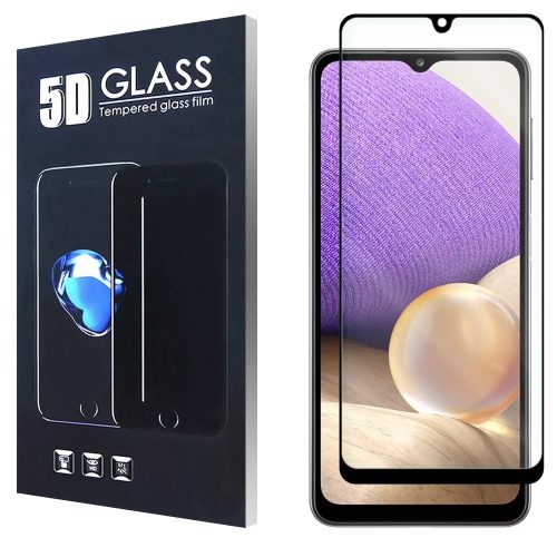 Xiaomi Mi 11 Lite 4G/11 Lite 5G 5D Full Glue teljes kijelzős edzett üvegfólia (tempered glass) 9H keménységű, fekete