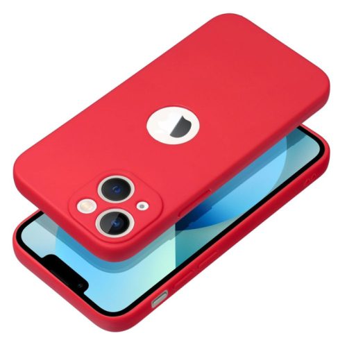 Silicone Soft Case iPhone 13 Pro hátlap, tok, piros