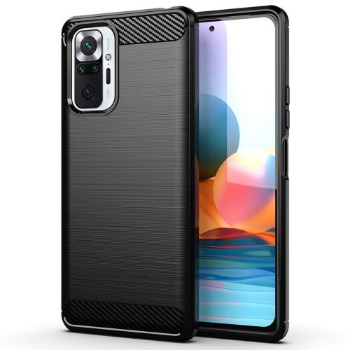 Carbon Case Xiaomi Redmi Note 10 5G
 hátlap, tok, fekete