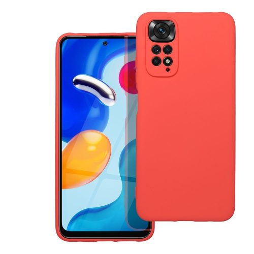 SILICONE case tok XIAOMI Redmi Note 11/11S, piros