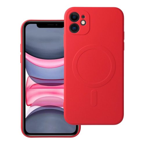 SILICONE MAG COVER tok, MagSafe iPhone 11, piros