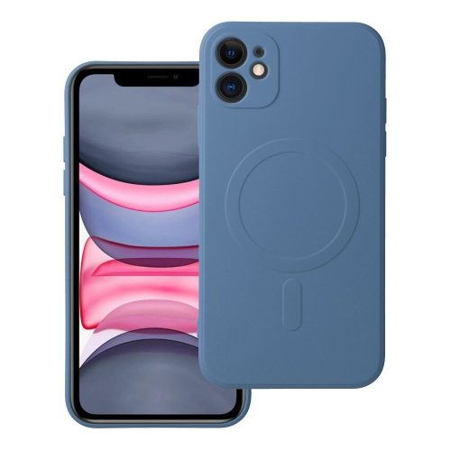 SILICONE MAG COVER tok, MagSafe iPhone 11, kék