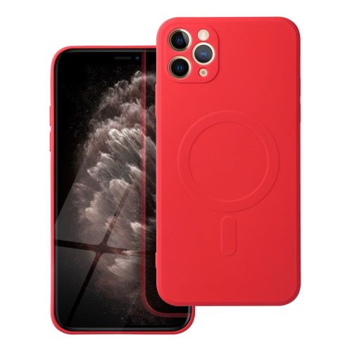 SILICONE MAG COVER tok, MagSafe iPhone 11 Pro Max, piros