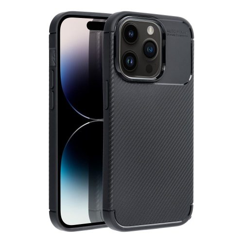 CARBON PREMIUM tok iPhone 14 Pro, fekete