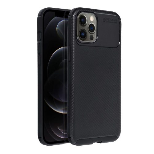 CARBON PREMIUM tok iPhone 12 Pro Max, fekete