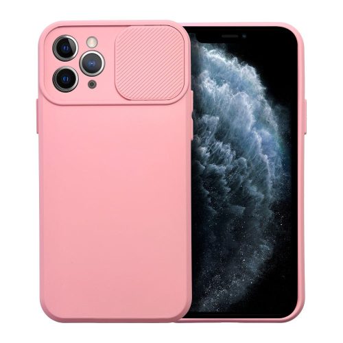 SLIDER kameravédős, ütésálló tok iPhone 11 Pro, rózsaszín