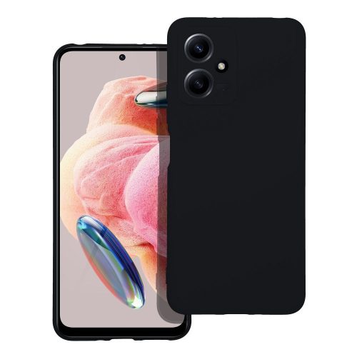 SILICONE case tok XIAOMI Redmi Note 12 5G, fekete