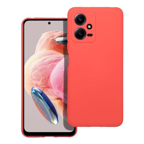 SILICONE case tok XIAOMI Redmi Note 12 5G, piros