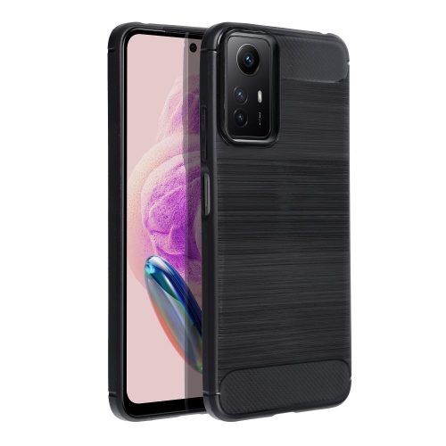 Carbon Case Xiaomi Redmi Note 12S hátlap, tok, fekete