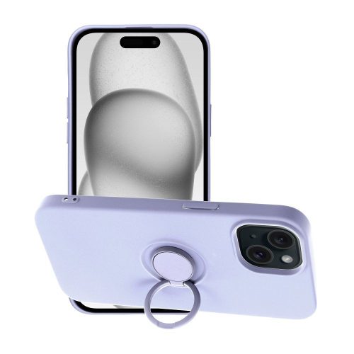 SILICONE RING tok iPhone 15, lila