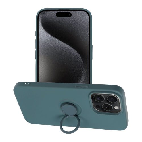 SILICONE RING tok iPhone 15 Pro Max, zöld