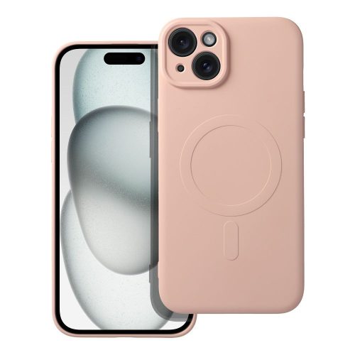 SILICONE MAG COVER tok, MagSafe iPhone 15 Plus, rózsaszín