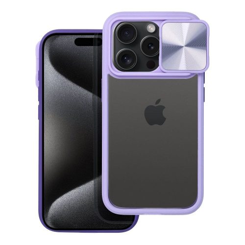 SLIDER kameravédős, ütésálló tok iPhone 11 Pro, lila