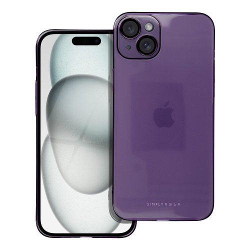 Roar Pure Simple Fit tok iPhone 15 Plus, lila