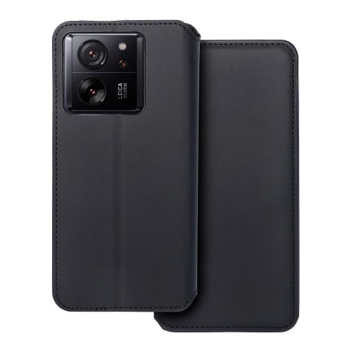 DUAL POCKET Book oldalra nyíló tok XIAOMI 13T/13T Pro, fekete