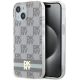 DKNY case for IPHONE 14 Magsafe hátlap, tok DKHMP14SHCPTSE Checkered Pattern W/Printed Stripes, bézs