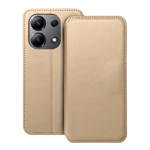 DUAL POCKET Book oldalra nyíló tok XIAOMI Redmi Note 13 4G, arany