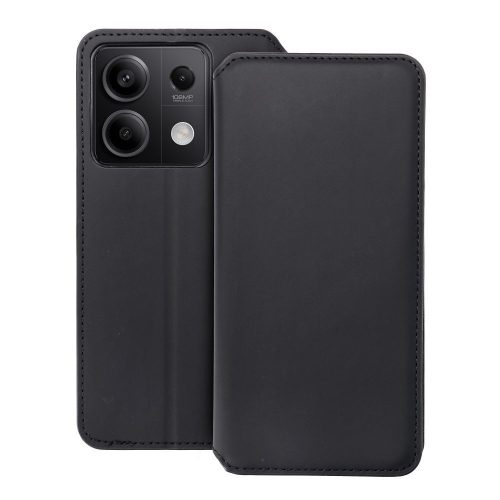 DUAL POCKET Book oldalra nyíló tok XIAOMI Redmi Note 13 5G, fekete