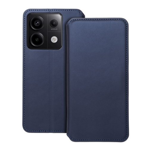 DUAL POCKET Book oldalra nyíló tok XIAOMI Redmi Note 13 Pro 5G, sötétkék