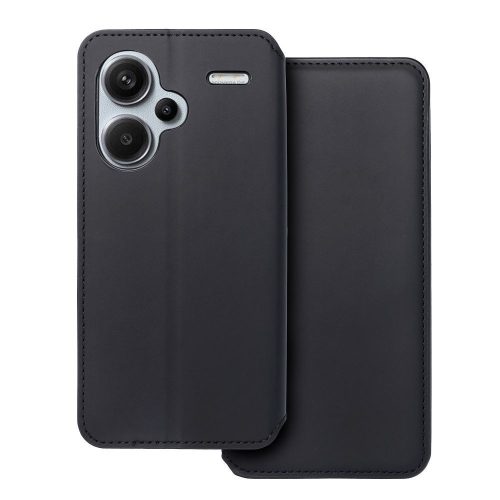 DUAL POCKET Book oldalra nyíló tok XIAOMI Redmi Note 13 Pro Plus 5G, fekete