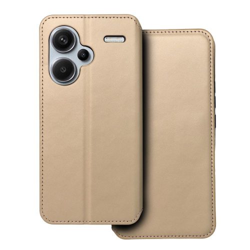 DUAL POCKET Book oldalra nyíló tok XIAOMI Redmi Note 13 Pro Plus 5G, arany