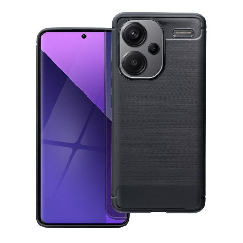 Carbon Case Xiaomi Redmi Note 13 Pro Plus 5G hátlap, tok, fekete