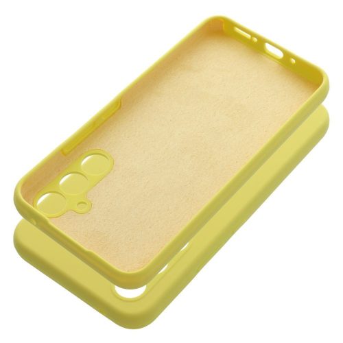 SILICONE case tok, 2mm SAMSUNG A54 5G, sárga