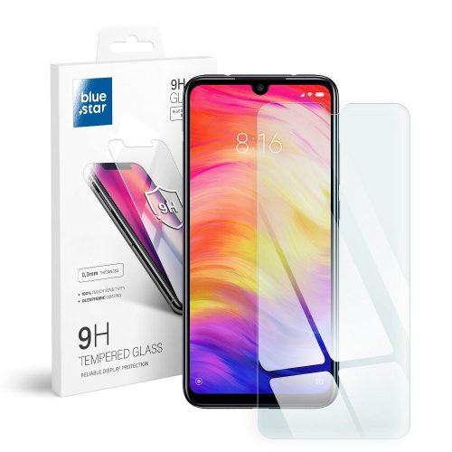 Blue Star edzett üvegfólia (2D nem teljes kijelzős sík üvegfólia) XIAOMI Redmi Note 7