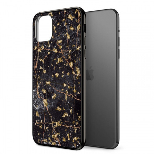 Zizo Refine Slim Clear Case iPhone 11 Pro Max ütésálló hátlap, tok, fekete