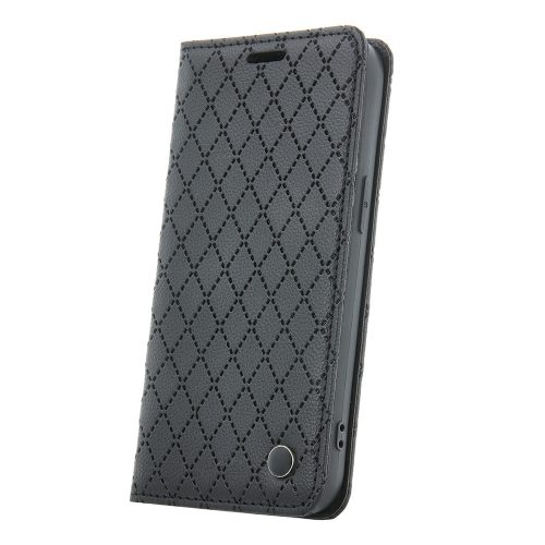 Smart Caro Case oldalra nyíló tok Xiaomi Redmi Note 12 4G, fekete