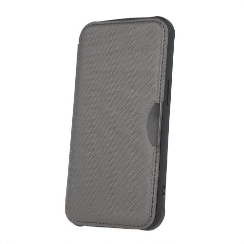 Smart Carbon Case oldalra nyíló tok Xiaomi Redmi Note 13 5G (global), ezüst