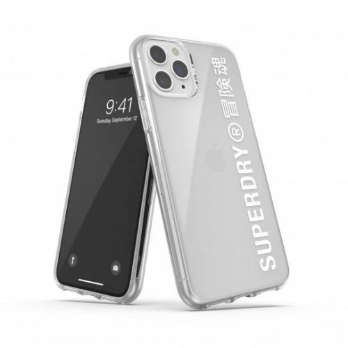 Superdry Snap Case Clear iPhone 11 Pro hátlap, tok, átlátszó