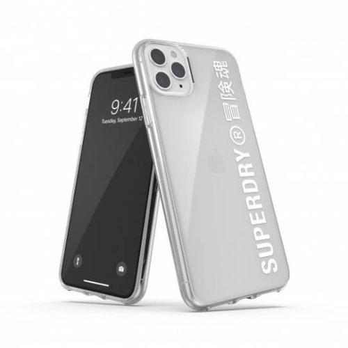 Superdry Snap Case Clear iPhone 11 Pro Max hátlap, tok, átlátszó